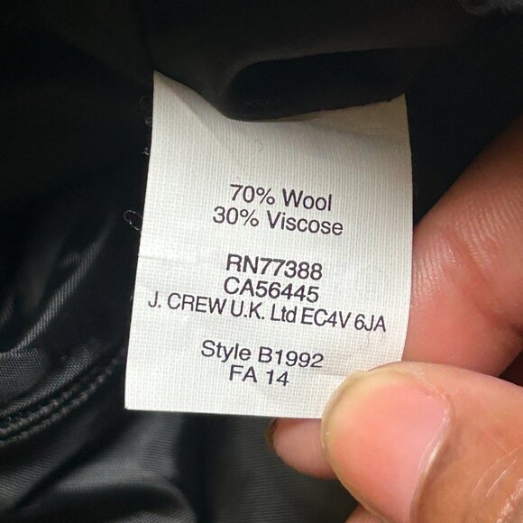 J.Crew Pencil Skirt Clean Tailored Lines‎ Houndstooth Pattern Black/White W 0P - Picture 4 of 10